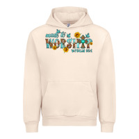 Sandshell made to worship with sunflowers Urban Hoodie - HRA Design Shop