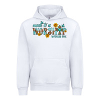White made to worship with sunflowers Urban Hoodie - HRA Design Shop