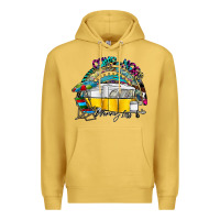 Antique Gold camp more worry less Premium Hoodie - SublimationCraftShop