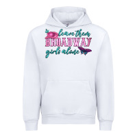 White leave them broadway girls alone Urban Hoodie - HRA Design Shop