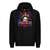 Black All American girl Premium Hoodie - Neo Western