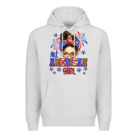 Dove Grey All American girl Premium Hoodie - Neo Western