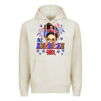 Oatmeal Heather All American girl Premium Hoodie - Neo Western