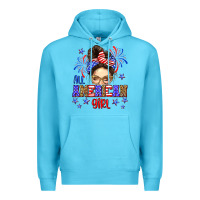 Ocean Blue All American girl Premium Hoodie - Neo Western