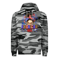 Slate Camo All American girl Premium Hoodie - Neo Western