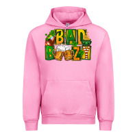 Fuchsia Pink bad boozy st patricks Urban Hoodie - FaDigitalArtStudio