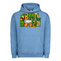 Pigment Pebble Blue bad boozy st patricks Urban Hoodie - FaDigitalArtStudio