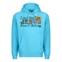 Ocean Blue i don't think jesus done it that way Premium Hoodie - HRA Design Shop