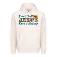 Pale Pink i don't think jesus done it that way Premium Hoodie - HRA Design Shop