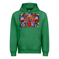 Emerald Oh my stars chicken 4th of july Urban Hoodie - CowGirlArtShop