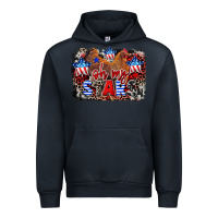 Navy Oh my stars chicken 4th of july Urban Hoodie - CowGirlArtShop
