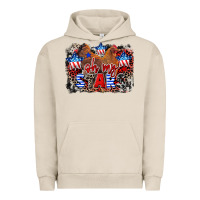 Pigment French Oak Oh my stars chicken 4th of july Urban Hoodie - CowGirlArtShop