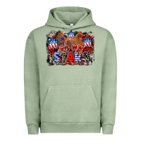 Pigment Oil Green Oh my stars chicken 4th of july Urban Hoodie - CowGirlArtShop