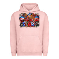 Pigment Salmon Oh my stars chicken 4th of july Urban Hoodie - CowGirlArtShop