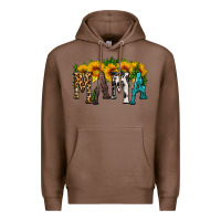 Chestnut mama with sunflower Premium Hoodie - HRA Design Shop