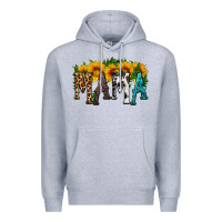 Heather Grey mama with sunflower Premium Hoodie - HRA Design Shop