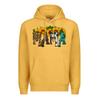 Mustard mama with sunflower Premium Hoodie - HRA Design Shop