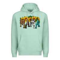 Seafoam mama with sunflower Premium Hoodie - HRA Design Shop