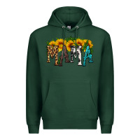 Sports Green mama with sunflower Premium Hoodie - HRA Design Shop