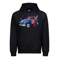 Black 4th of July American flag truck Urban Hoodie - Neo Western