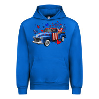 4th Of July American Flag Truck Urban Hoodie | Teevron