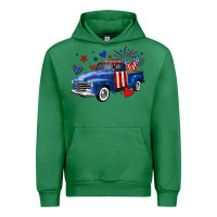 Emerald 4th of July American flag truck Urban Hoodie - Neo Western