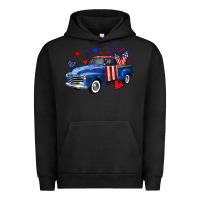Pigment Black 4th of July American flag truck Urban Hoodie - Neo Western