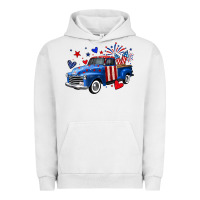 Pigment Lunar Rock 4th of July American flag truck Urban Hoodie - Neo Western