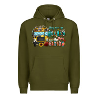 Army Green They See Me Rollin' They Waiting Premium Hoodie - CowhideDigitalArt