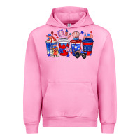 Fuchsia Pink 4th of July coffee drinks Urban Hoodie - Neo Western