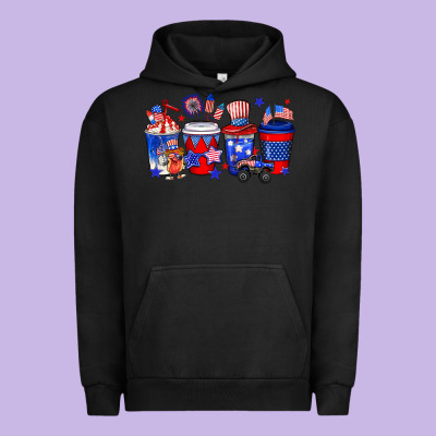 4th Of July Coffee Drinks Urban Hoodie Designed By Neo Western