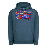Pigment Midnight Navy 4th of July coffee drinks Urban Hoodie - Neo Western