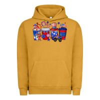 Pigment Peanut Butter 4th of July coffee drinks Urban Hoodie - Neo Western