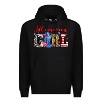 Black All American girl Premium Hoodie - Neo Western