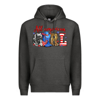 Charcoal Heather All American girl Premium Hoodie - Neo Western