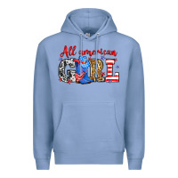 Colony Blue All American girl Premium Hoodie - Neo Western