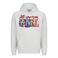 Dove Grey All American girl Premium Hoodie - Neo Western
