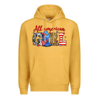 Mustard All American girl Premium Hoodie - Neo Western