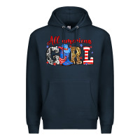 Navy All American girl Premium Hoodie - Neo Western