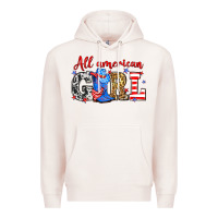 Pale Pink All American girl Premium Hoodie - Neo Western