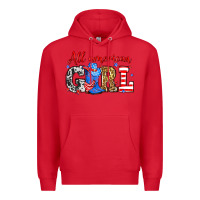 Red All American girl Premium Hoodie - Neo Western
