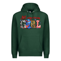 Sports Green All American girl Premium Hoodie - Neo Western