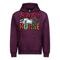 Mauve Wine santa is favorite nurse Urban Hoodie - CowhideDigitalArt