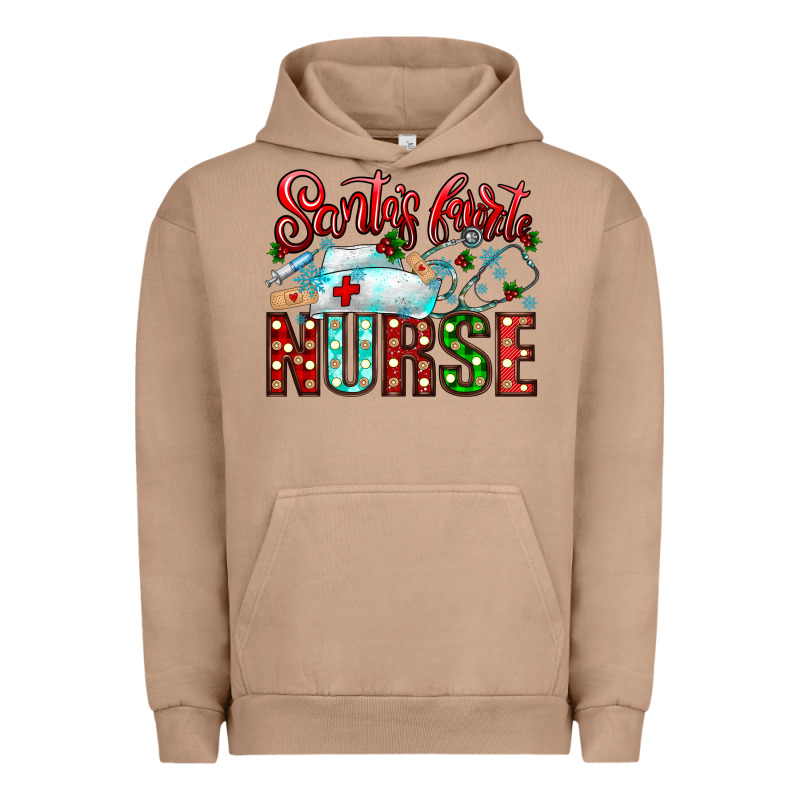 Santa Is Favorite Nurse Urban Hoodie by CowhideDigitalArt | Teevron