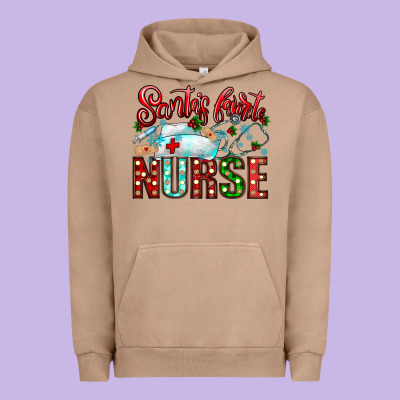 Santa Is Favorite Nurse Urban Hoodie Designed By Cowhidedigitalart