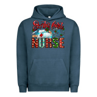 Pigment Midnight Navy santa is favorite nurse Urban Hoodie - CowhideDigitalArt