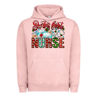 Pigment Salmon santa is favorite nurse Urban Hoodie - CowhideDigitalArt