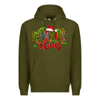 Army Green Christmas gimmie claus Premium Hoodie - FaDigitalArtStudio