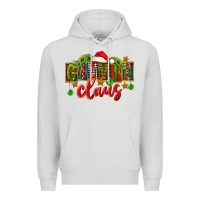 Dove Grey Christmas gimmie claus Premium Hoodie - FaDigitalArtStudio