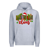 Heather Grey Christmas gimmie claus Premium Hoodie - FaDigitalArtStudio